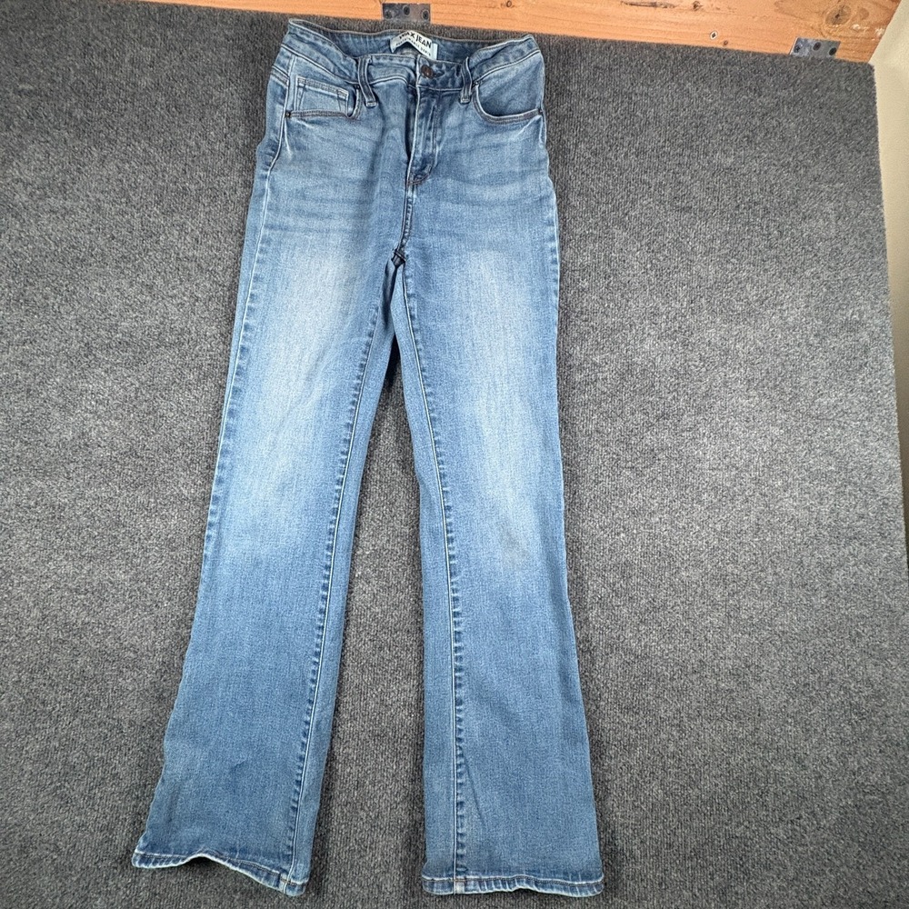 Wax Jean Sustainable Denim Womens 5/27 Blue Light Wash Mid Rise Bootcut Leg